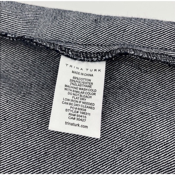 TRINA TURK Petit Rouge Dark Blue Sleeveless Denim Dress Size 8  MSRP $298.00‎ - Picture 10 of 10